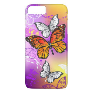 Monarch Butterflies on Purple Background Case-Mate iPhone Hülle