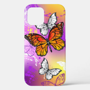 Monarch Butterflies on Purple Background Case-Mate iPhone Hülle