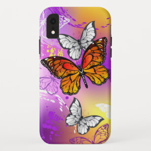 Monarch Butterflies on Purple Background Case-Mate iPhone Hülle