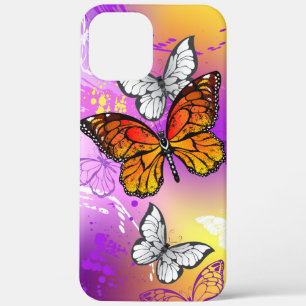 Monarch Butterflies on Purple Background Case-Mate iPhone Hülle