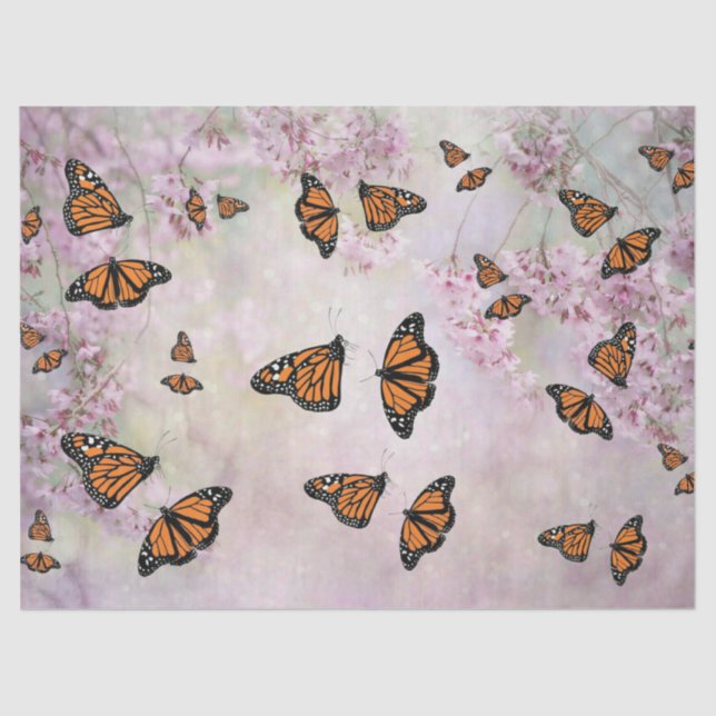 Monarch Butterflies Seidenpapier (Vorderseite)