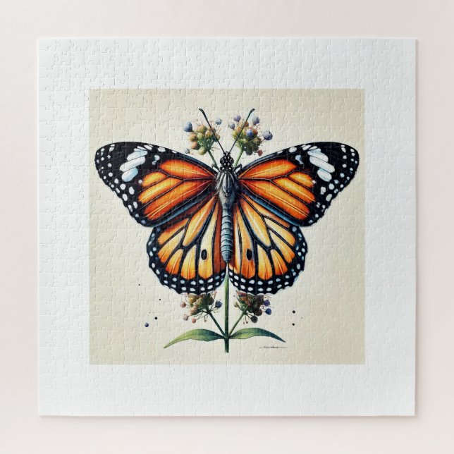 Monarch butterfly 150624IREF111 - Watercolor Puzzle (Vertikal)