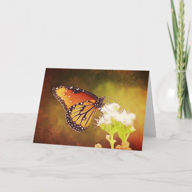 Monarch Butterfly 1 Scripture Card Psalm 73:28 Karte (Vorderseite)