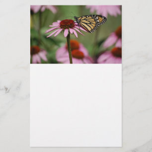 Monarch Butterfly auf Blume Briefpapier