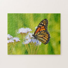 Monarch Butterfly auf Wildblumen Art Puzzle
