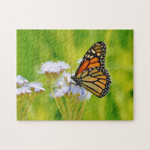 Monarch Butterfly auf Wildblumen Art Puzzle