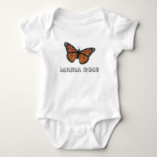 Monarch Butterfly Baby Jersey Bodysuit Strampler