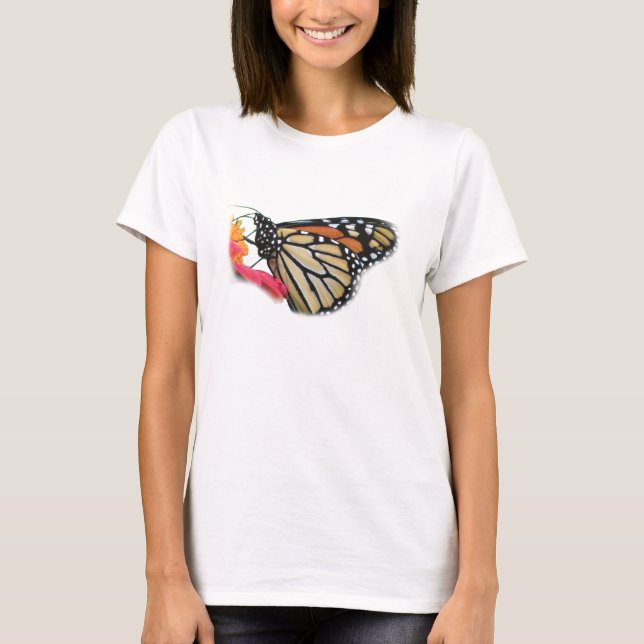 Monarch Butterfly-Bild T-Shirt (Vorderseite)