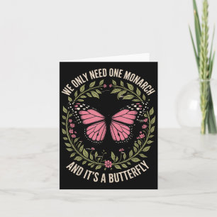 Monarch Butterfly Blumenzitat Feminine Ins Karte