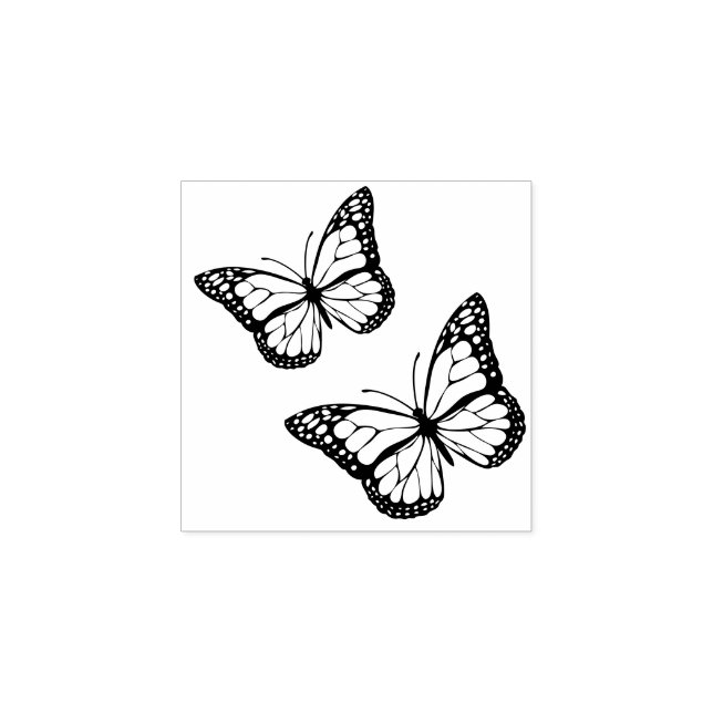 Monarch Butterfly-Briefmarke Gummistempel (Prägung)