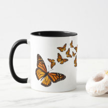 Monarch Butterfly Coffee Tea Office Gift Ceramic
