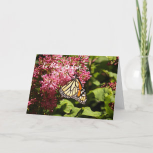 Monarch Butterfly Dankeskarte