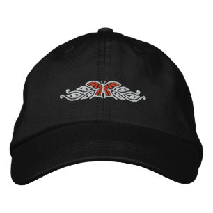 Monarch Butterfly Design Embroidered Cap Bestickte Kappe