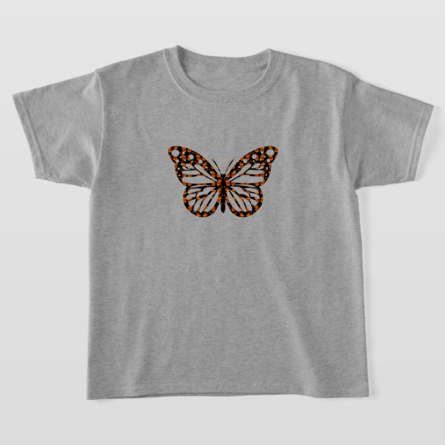 Monarch Butterfly Design - Girls' Basic T - Shirt (Ablage )