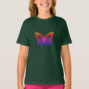 Monarch Butterfly Design - Girls' Basic T - Shirt
