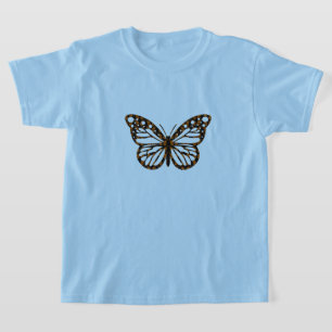 Monarch Butterfly Design - Girls' Basic T - Shirt