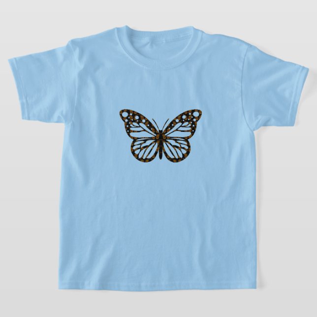 Monarch Butterfly Design - Girls' Basic T - Shirt (Ablage )