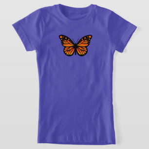 Monarch Butterfly Design - Girls' Fine Jersey T-Sh T-Shirt