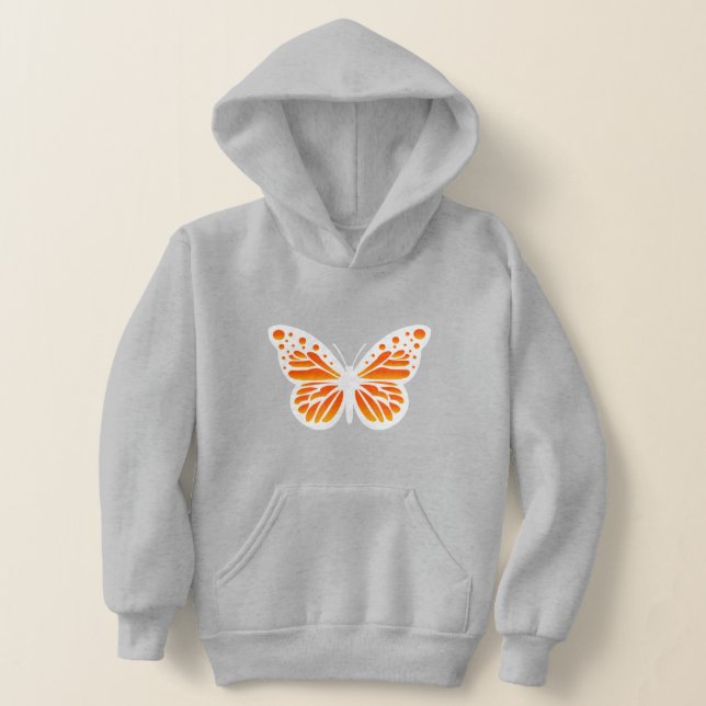 Monarch Butterfly Design - Kinderpullover Hoodie (Ablage )