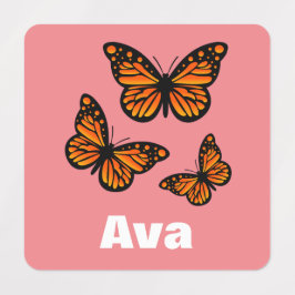 Monarch Butterfly Design - Kleiner Platz Kleidung  Etiketten