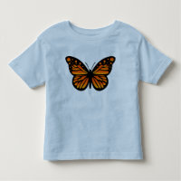 Monarch Butterfly Design - Kleinkind Fine Jersey T