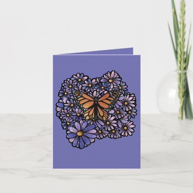 Monarch Butterfly Einladung (Vorderseite)