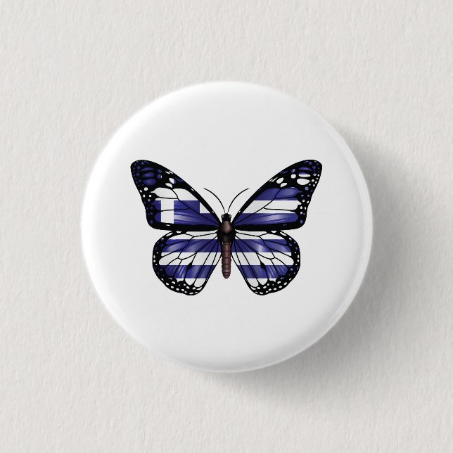 Monarch Butterfly-Fahne Button (Vorderseite)