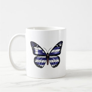 Monarch Butterfly-Fahne Kaffeetasse