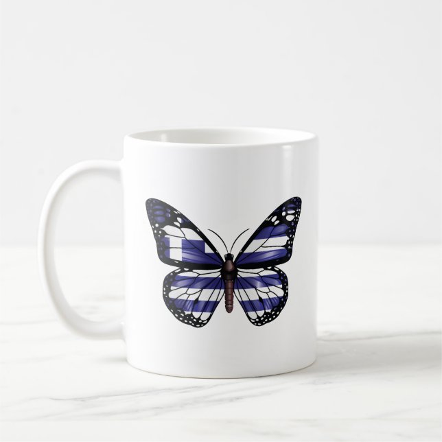 Monarch Butterfly-Fahne Kaffeetasse (Links)