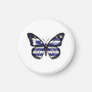Monarch Butterfly-Fahne Magnet