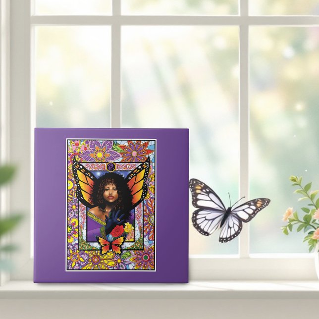 Monarch Butterfly Fairy Lila Fliese (Von Creator hochgeladen)