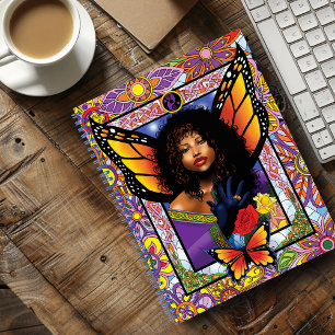 Monarch Butterfly Fairy Lila Notizbuch