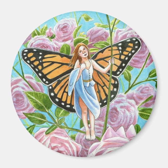 Monarch Butterfly Fairy zwischen den Rose Magnet (Vorne)