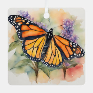 Monarch Butterfly Farbe Druck Ornament Aus Metall