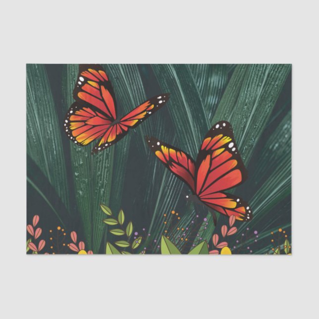 Monarch Butterfly Feb 6_21 Seidenpapier (Vorderseite)