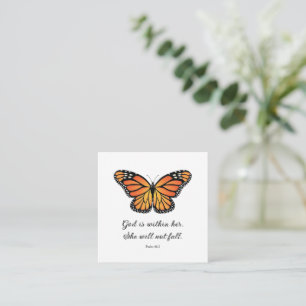 Monarch Butterfly Flat card Gott ist in ihr Begleitkarte