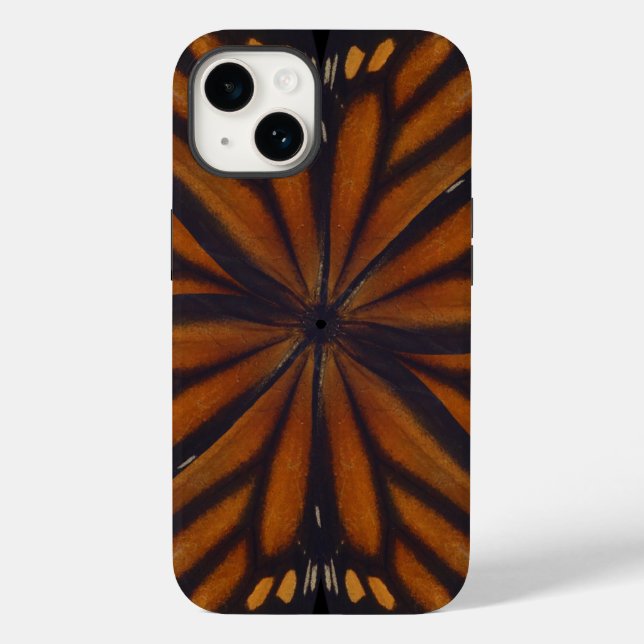 Monarch Butterfly Flügel Kreismuster Nah Case-Mate iPhone Hülle (Rückseite)