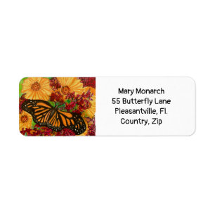 Monarch Butterfly Garden Aquarell