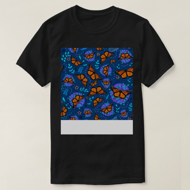 Monarch Butterfly Garden T-Shirt (Design vorne)