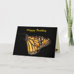 Monarch Butterfly Geburtstag Karte<br><div class="desc">Diese Geburtstagskarte zeigt eine schöne Kunstfotografie eines hübschen Monarchen Butterfly (Danaus plexippus) in den Farben Orange,  Gelb,  Gold,  Schwarz,  Braun und Weiß.  Die fabelhaften Markierungen ähneln einem künstlerisch abstrakten Muster.  Was für eine wunderbare Karte für einen Entomologen oder Schmetterlingenthusiasten!</div>