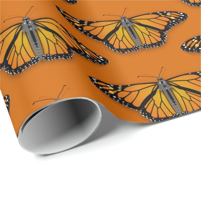 Monarch Butterfly Geschenkpapier (Rolleneckpunkt)