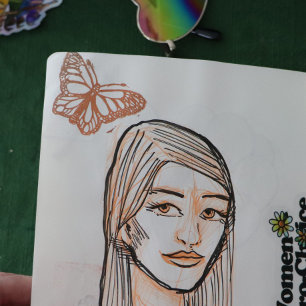 Monarch Butterfly Gummistempel