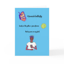 Monarch Butterfly Haiku Card vorne