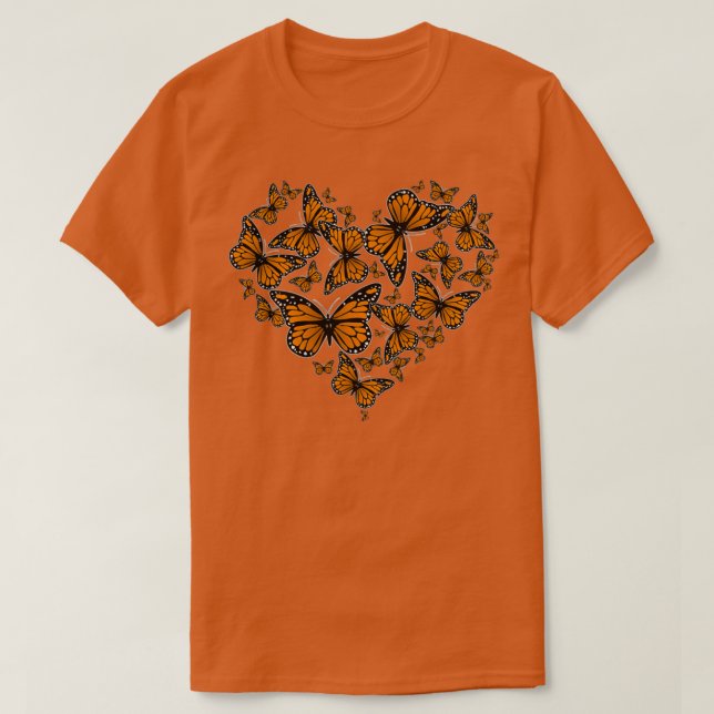 Monarch Butterfly Herzlicher Monarch Butterfly Cat T-Shirt (Design vorne)
