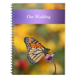 Monarch Butterfly Hochzeitbücher Notizblock