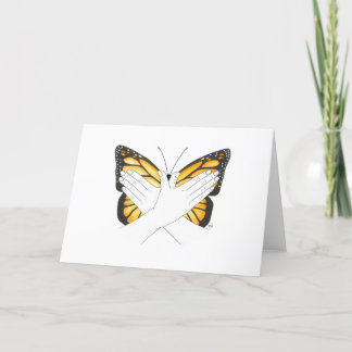 Monarch Butterfly In ASL Dankeskarte