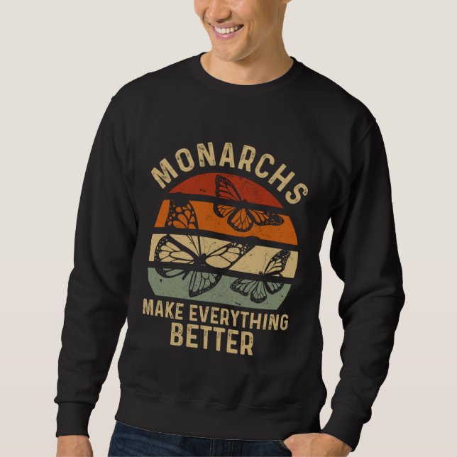Monarch Butterfly Insect Collector Entomologist 4 Sweatshirt (Vorderseite)