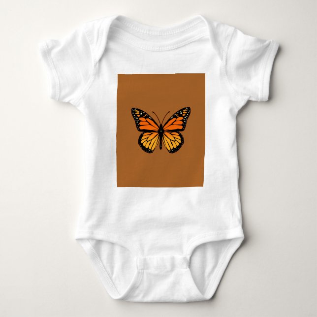 Monarch Butterfly Joy Baby Strampler (Vorderseite)