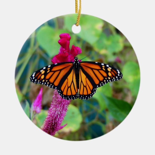 Monarch Butterfly Keramik Ornament (Vorne)