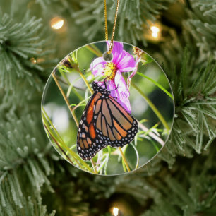 Monarch Butterfly Keramik Ornament